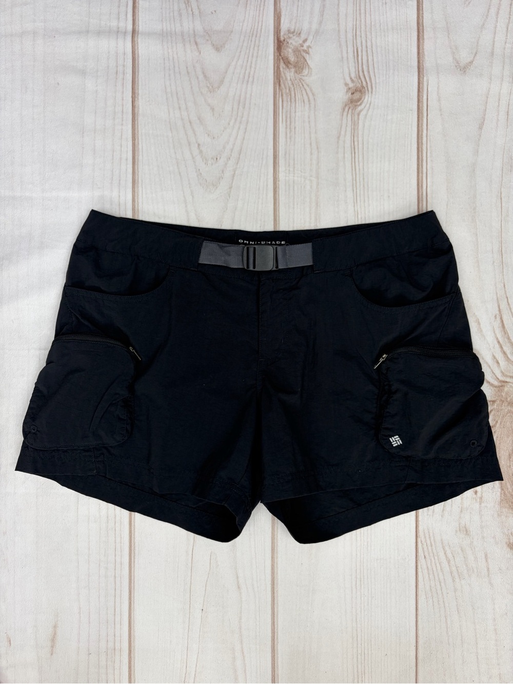 Columbia ‘Cross On Over’ Omni-Shade Omni-Wick Belted Cargo Shorts Black Sz M - Picture 12 of 16